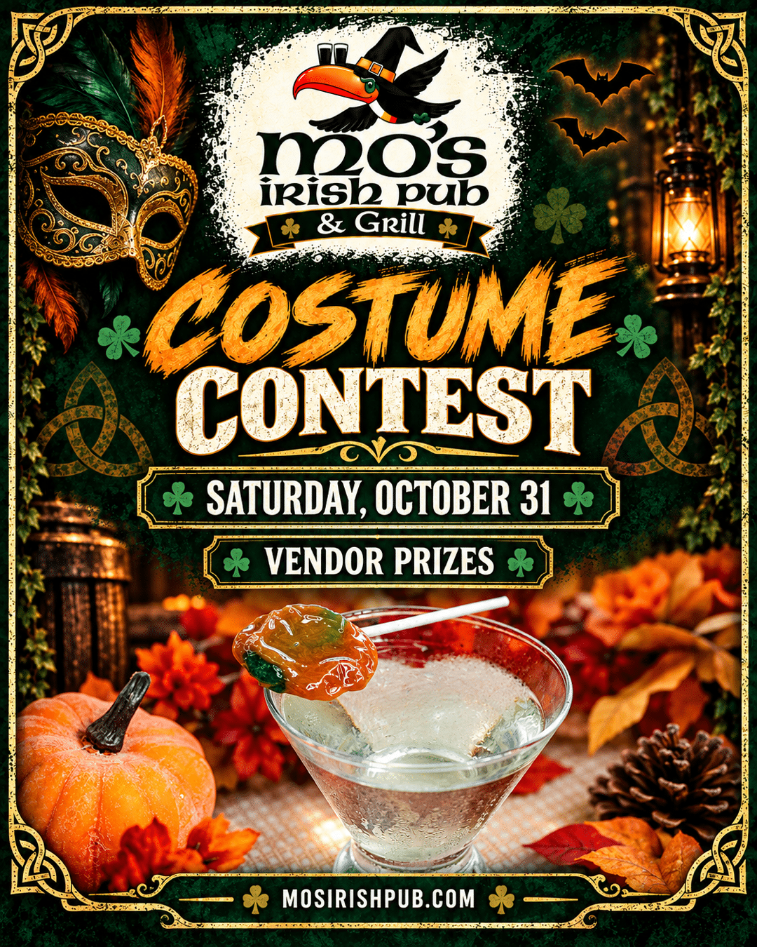 Halloween Costume Contest, Saturday October 31, vendor prizes