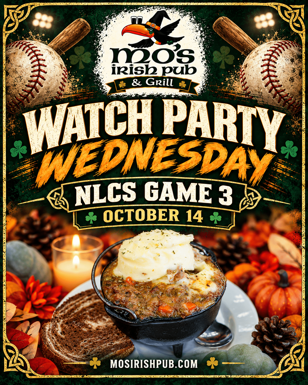 Mo's Watch Party Wednesday, NLCS Game 3, October 14