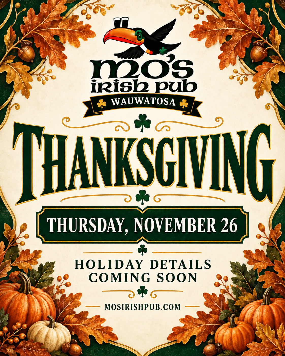 Thanksgiving (Details TBD) flyer